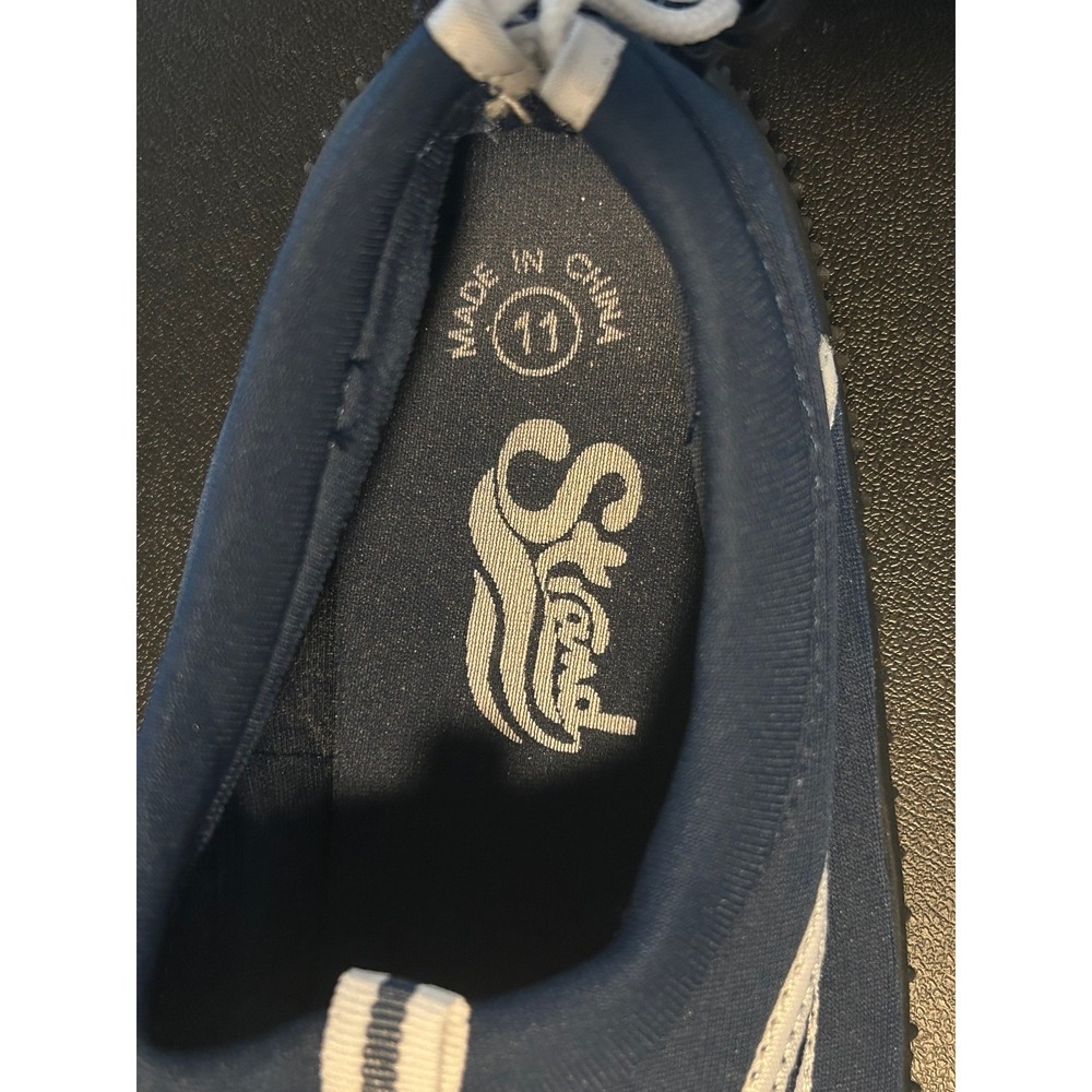 Strand Navy Blue Mesh Water Shoes Mens Size 11 Slip On Beach Pool Aqua Socks - Picture 6 of 10